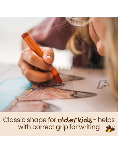 Crayones Jumbo Honeysticks 8 Colores No Tóxicos 100% Cera de Abejas