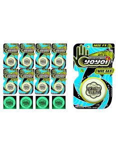 Yo-Yo Brillante en la Oscuridad JA-RU Paquete de 8 Unidades
