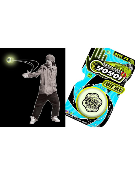Yo-Yo Brillante en la Oscuridad JA-RU Paquete de 8 Unidades