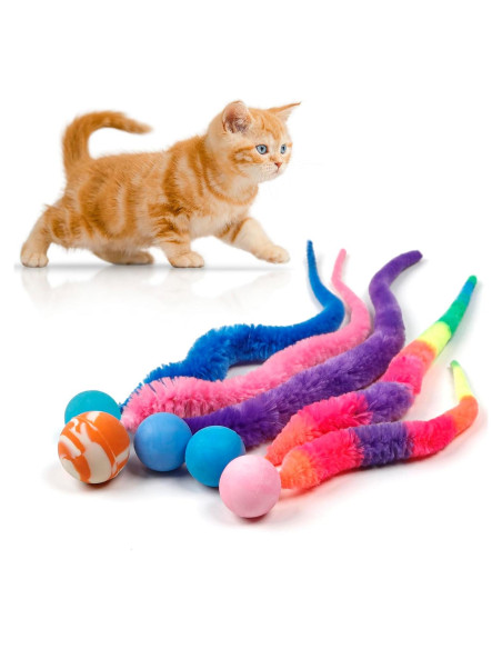 Pelotas Saltarinas Mixtas SHENGSEN para Gatos - 5 Piezas