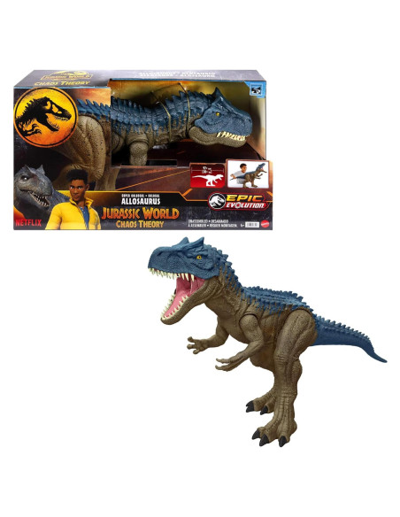 Figura de Acción Dinosaurio Allosaurus Super Colosal Mattel 100cm