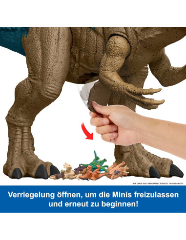 Figura de Acción Dinosaurio Allosaurus Super Colosal Mattel 100cm