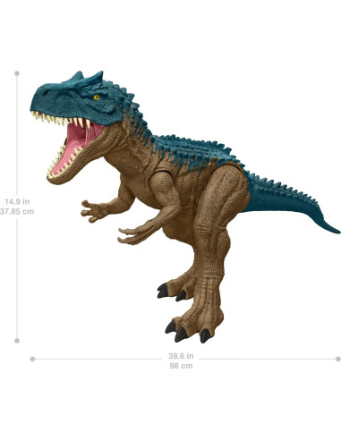 Figura de Acción Dinosaurio Allosaurus Super Colosal Mattel 100cm