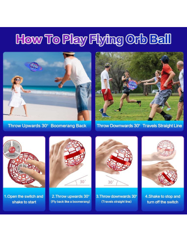 Bola Voladora LED SUMMERLANGUAGE 2024 - Juguete 360