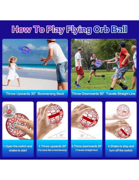 Bola Voladora LED SUMMERLANGUAGE 2024 - Juguete 360