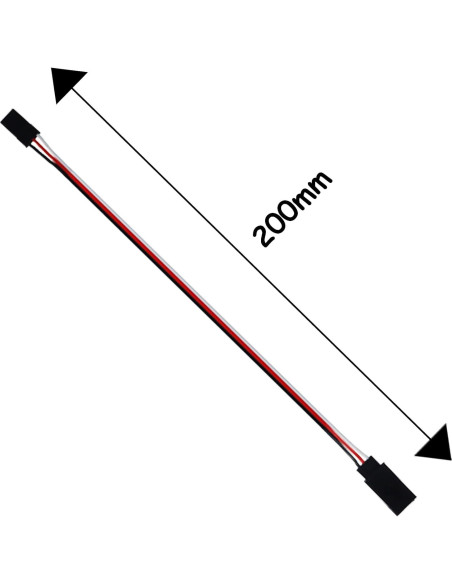 Cable de extensión de servo 3 pines Nvwadayu 20 cm 5 piezas