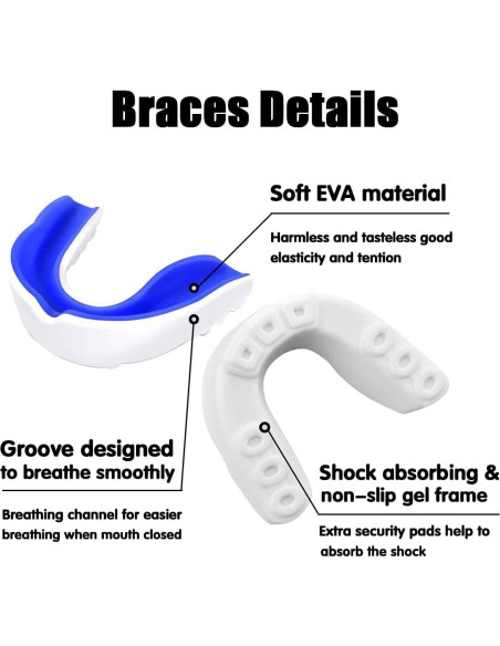 Protector Bucal Deportivo Infantil Ceonam 2 Pcs con Estuche