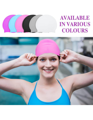 Gorro de Natación de Silicona Silkfly 24 Pcs Unisex