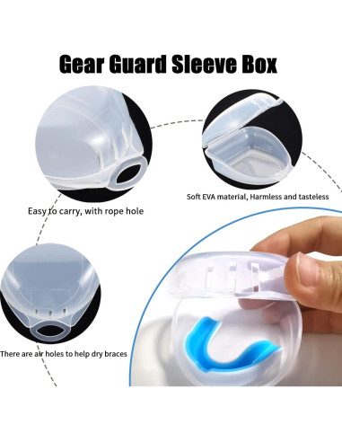 Protector Bucal Deportivo Infantil Ceonam 2 Pcs con Estuche