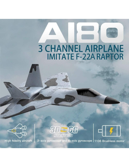 GoolRC WLtoys XKS A180 Avión RC 2.4GHz 3 Baterías RTF