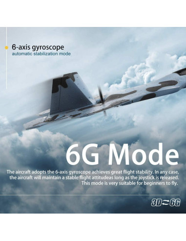 GoolRC WLtoys XKS A180 Avión RC 2.4GHz 3 Baterías RTF