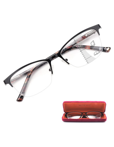 Gafas de lectura multifocal Missfive 2.5x con estuche