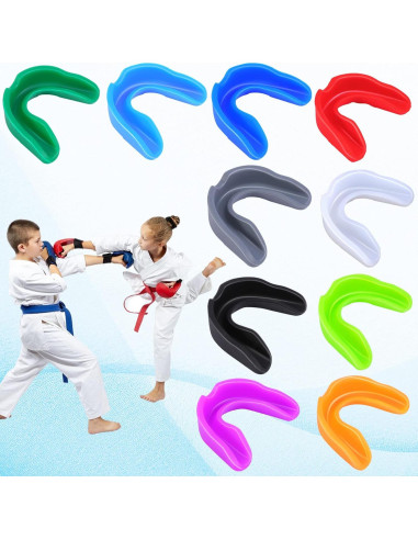 10 Protectores Bucales Deportivos Ytaolis para Niños Multicolor