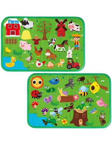 BeYumi Kit de Fieltro Granja e Insectos 49 Piezas
