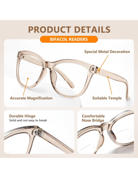 Gafas Bifocales EASY READ para Mujeres 2.5x Antirreflejo