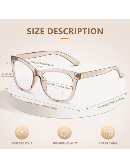 Gafas Bifocales EASY READ para Mujeres 2.5x Antirreflejo
