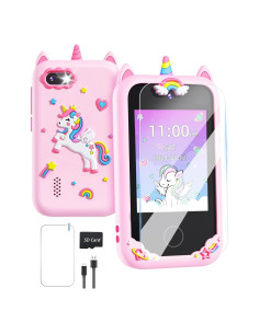 Teléfono Inteligente Rosa para Niños Gothwick S5 con Cámara