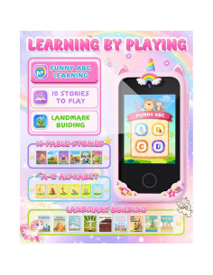 Teléfono Inteligente Rosa para Niños Gothwick S5 con Cámara 2