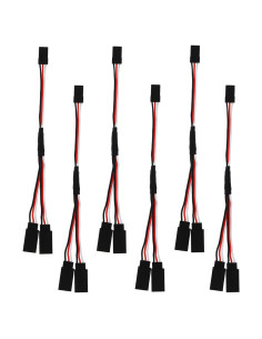 6 Piezas Conector JST Macho a 2 Hembras 15 cm DiGiYes