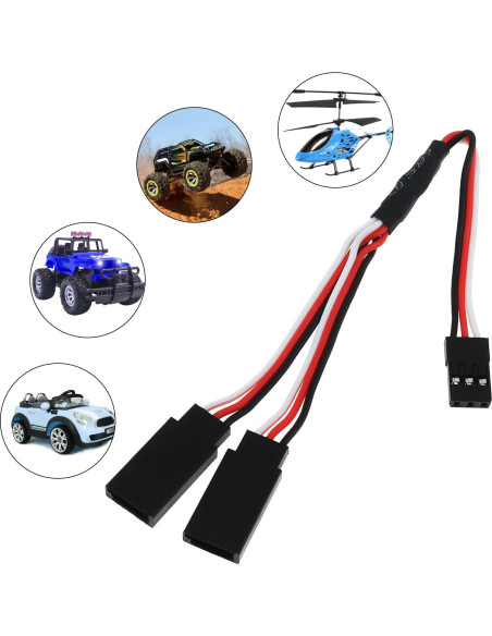 6 Piezas Conector JST Macho a 2 Hembras 15 cm DiGiYes