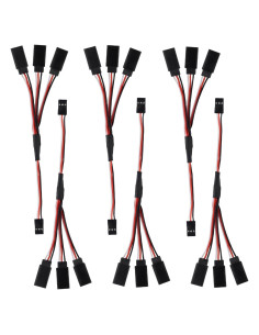 Cable Extensión Servo 6Pcs DiGiYes Macho a 3 Hembra 15cm