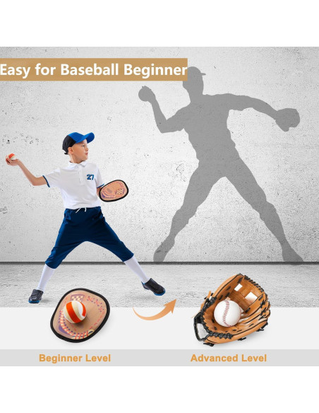 Juego de Lanzar y Atrapar Qrooper 4 Palas 4 Pelotas