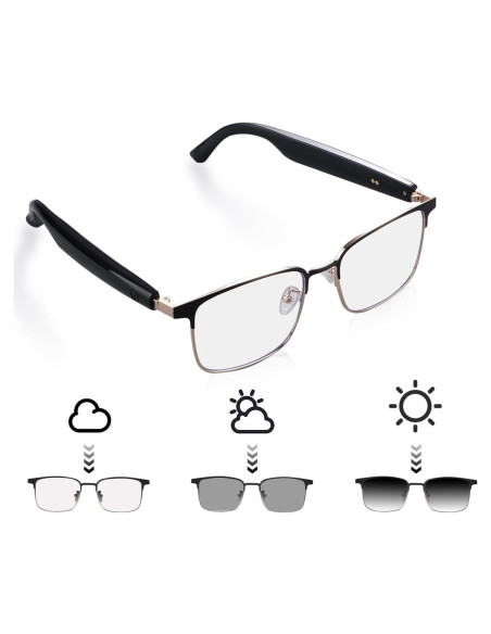 Gafas Inteligentes QJF-GS06 Fotocromáticas Bluetooth Unisex
