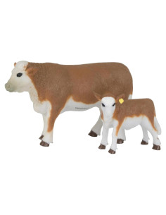 Figuritas de Granja Big Country Vaca y Ternero Hereford