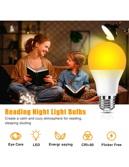 Bombillas LED Ámbar Neporal 9W 1800K Luz Cálida (3 Pzs)