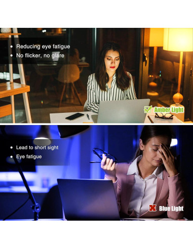 Bombillas LED Ámbar Neporal 9W 1800K Luz Cálida (3 Pzs)