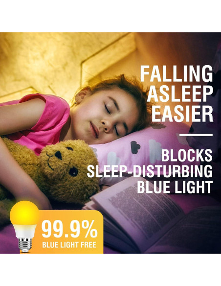 Bombillas LED Ámbar Neporal 9W 1800K Luz Cálida (3 Pzs)