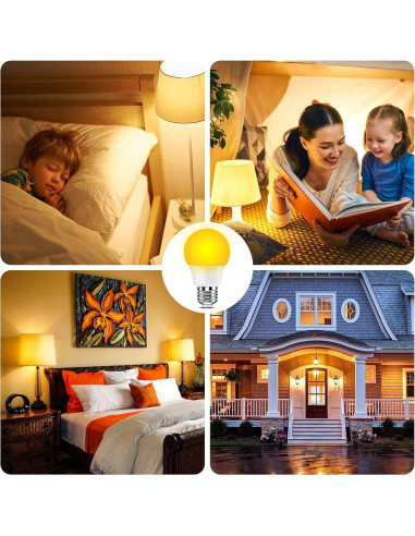 Bombillas LED Ámbar Neporal 9W 1800K Luz Cálida (3 Pzs)