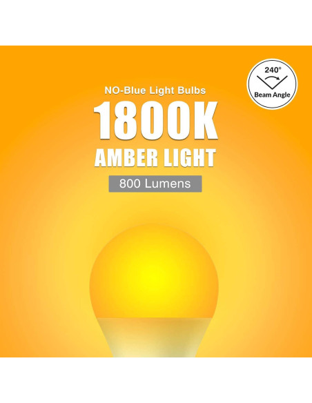 Bombillas LED Ámbar Neporal 9W, luz cálida 800 lúmenes