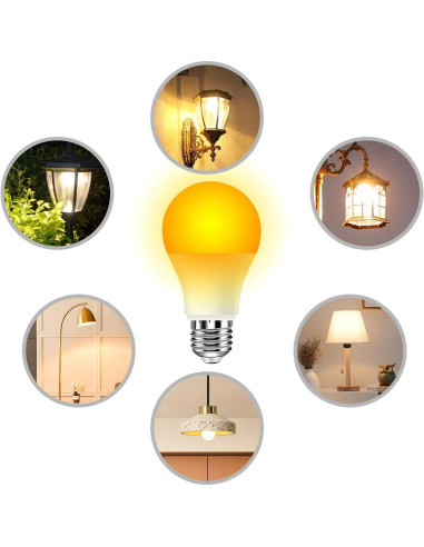 Bombillas LED Ámbar Neporal 9W, luz cálida 800 lúmenes