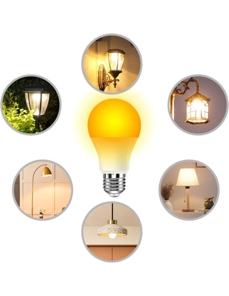 Bombillas LED Ámbar Neporal 9W, luz cálida 800 lúmenes