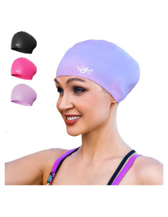 Gorro de Natación Angel Season Silicona para Cabello Largo