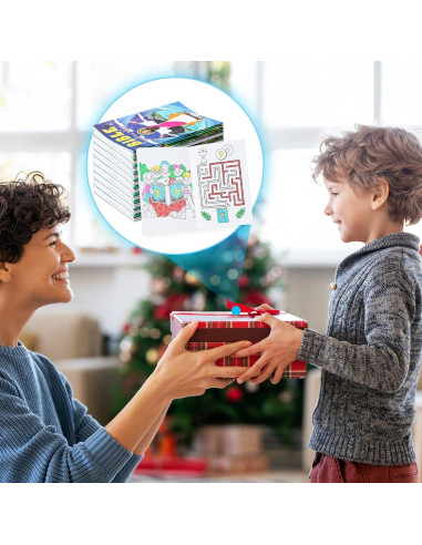 BenLouis 24 Libros de Colorear Cristianos + 24 Crayones