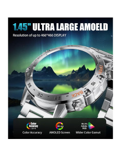 Reloj Inteligente Militar SUNKTA FV10-B 1.45'' AMOLED 100 Modos 2