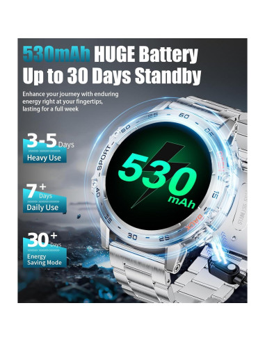 Reloj Inteligente Militar SUNKTA FV10-B 1.45'' AMOLED 100 Modos