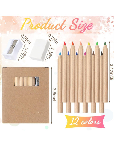 Set de Dibujo Mini Sinload 72 Lápices de Color Multicolor