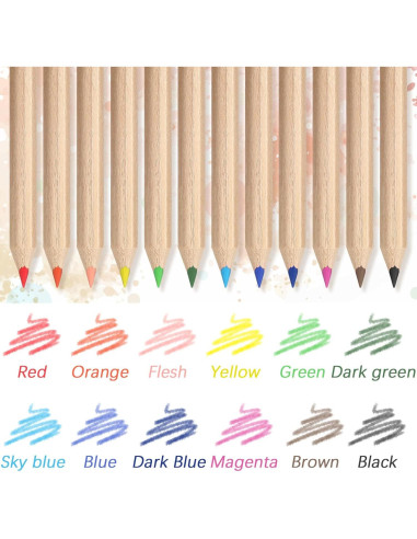 Set de Dibujo Mini Sinload 72 Lápices de Color Multicolor