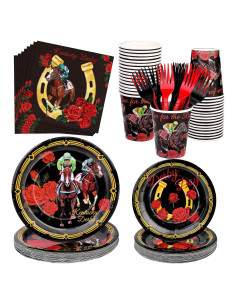 Juego de Vajilla 144 Piezas Kochorie Fiesta Caballos