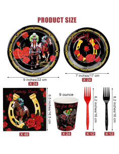 Juego de Vajilla 144 Piezas Kochorie Fiesta Caballos 2