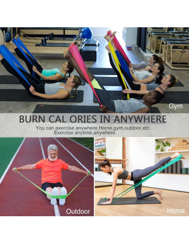 Banda de Resistencia Lianjindun Azul Pesado 152x15 cm