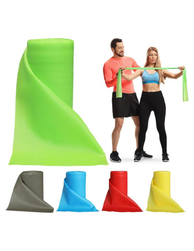 Banda de Resistencia Lianjindun Verde Medio 0.35mm 152cm