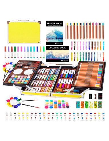 Set de Arte KINSPORY 139 Piezas Dibujo y Pintura Deluxe