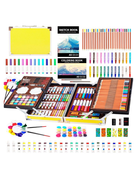 Set de Arte KINSPORY 139 Piezas Dibujo y Pintura Deluxe