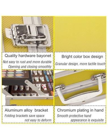 Set de Arte KINSPORY 139 Piezas Dibujo y Pintura Deluxe