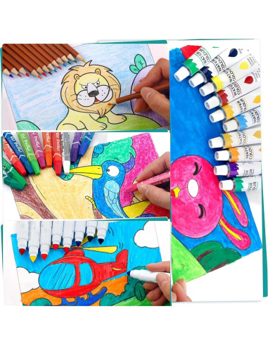 Set de Arte KINSPORY 139 Piezas Dibujo y Pintura Deluxe