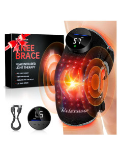 Férula de Rodilla RELEXNOW con Luz Roja y Masaje Vibrante